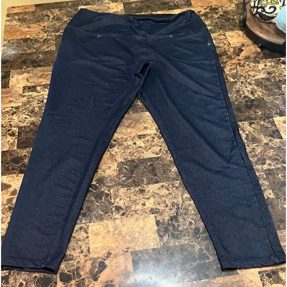 Ruby Ribbon Jean Leggings - Picture 1 of 10